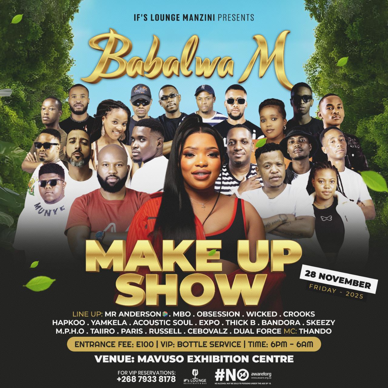 Babalwa M Make up Show Pic